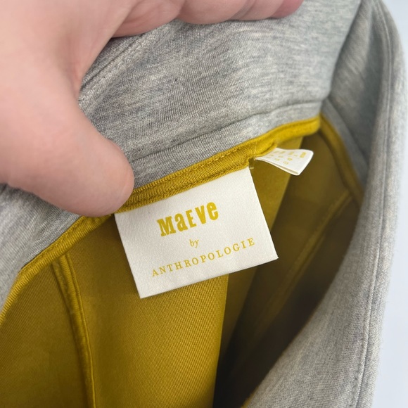 Maeve Anthropologie‎ Skirt Women’s 10 Heathered Gray Flare Midi Stretch - Picture 7 of 8